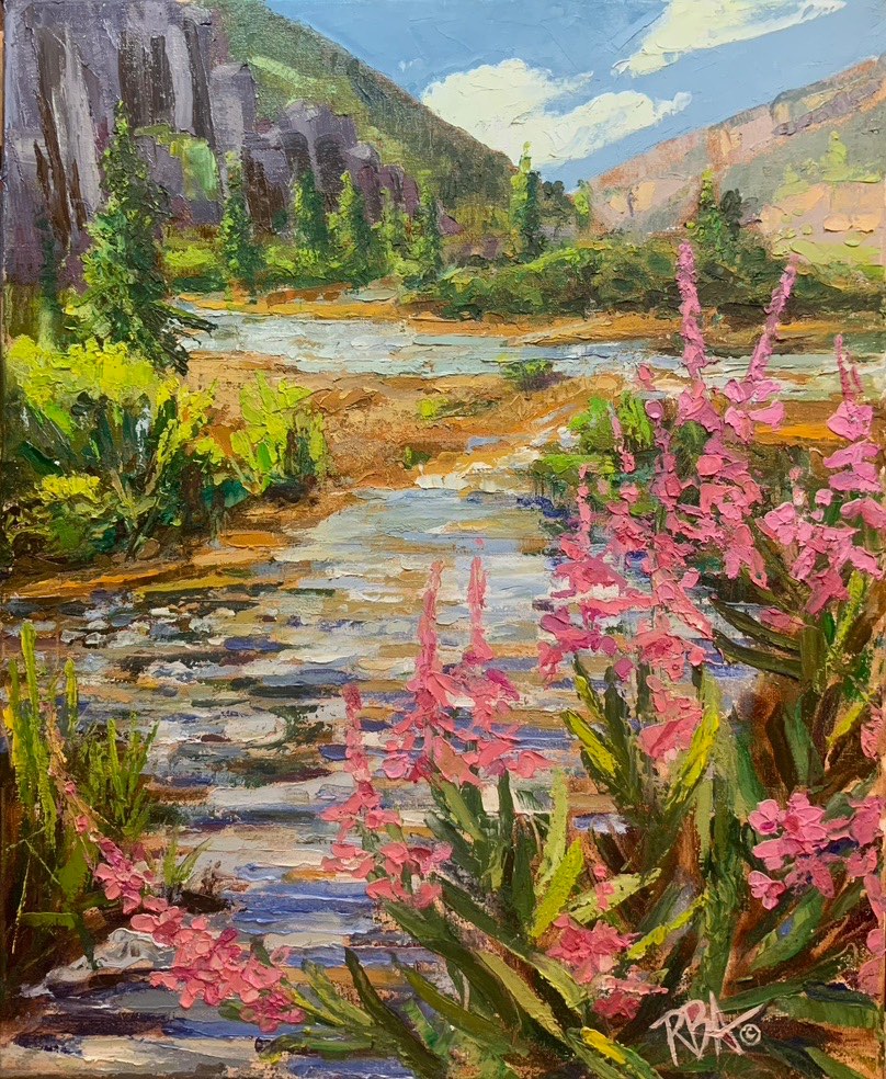 Original Painting Colorado Wild-Flowers -
